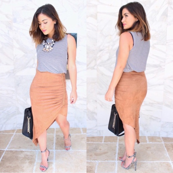 💥Black Friday Sale💥Side Split Asymmetrical Skirt - Picture 5 of 6